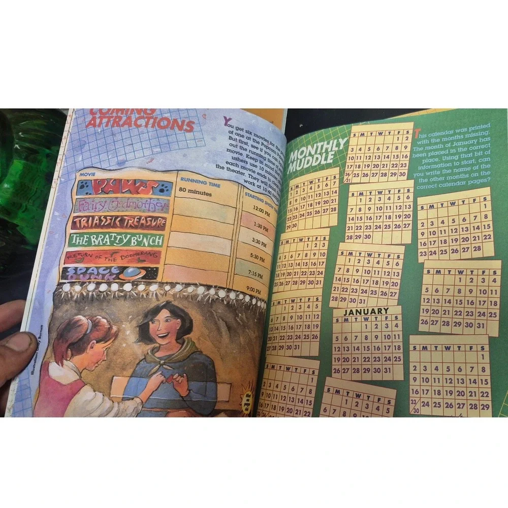 Highlights Puzzlemania Mathmania Activity Books Lot of 6 Educational Puzzles